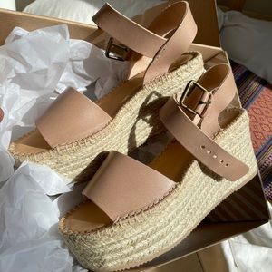 Soludos Minorca High Platform in Dove Grey NEW W8